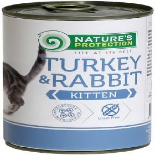 Natures Protection Kitten Turkey,Rabbit 400g